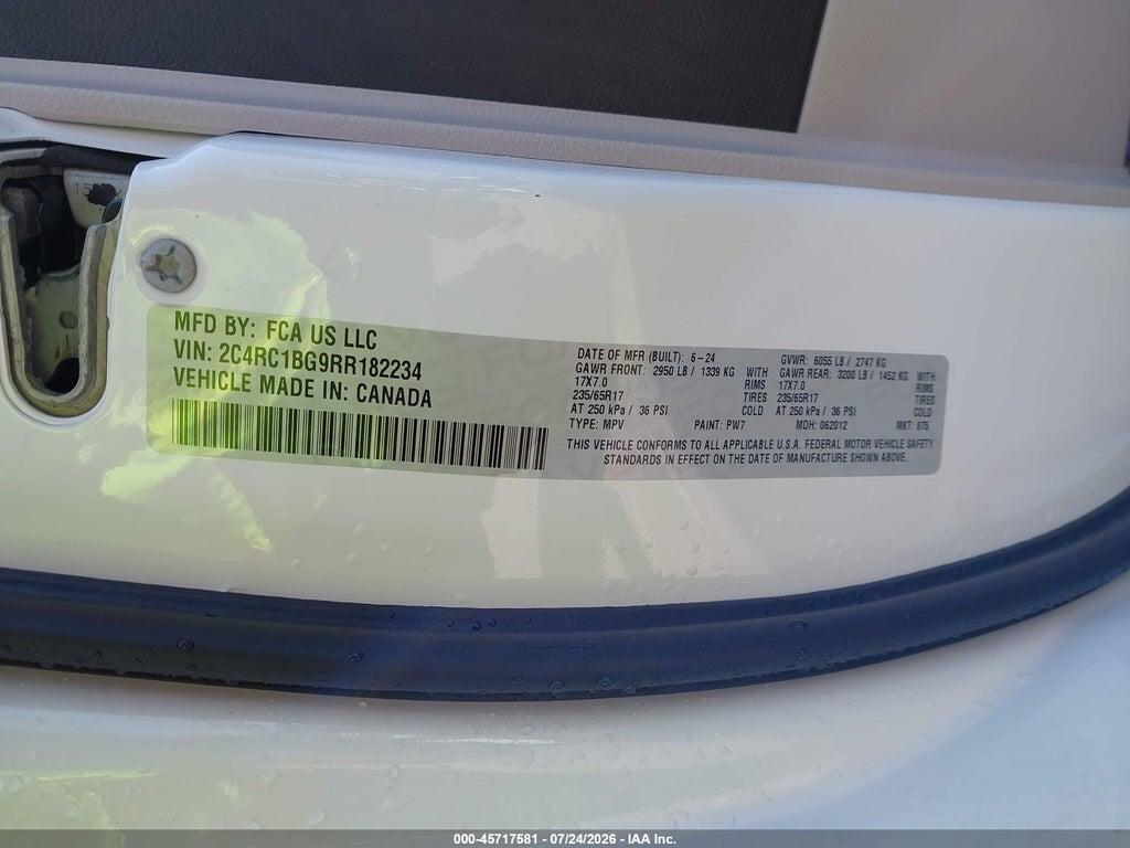 2C4RC1BG9RR182234 2024 CHRYSLER PACIFICA photo no. 9