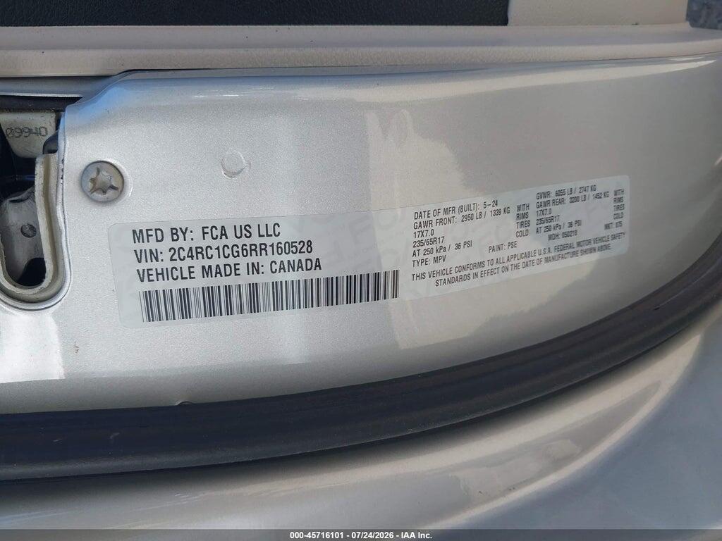2C4RC1CG6RR160528 2024 CHRYSLER VOYAGER photo no. 9