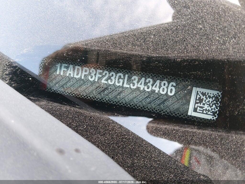 1FADP3F23GL343486 2016 FORD FOCUS photo no. 9