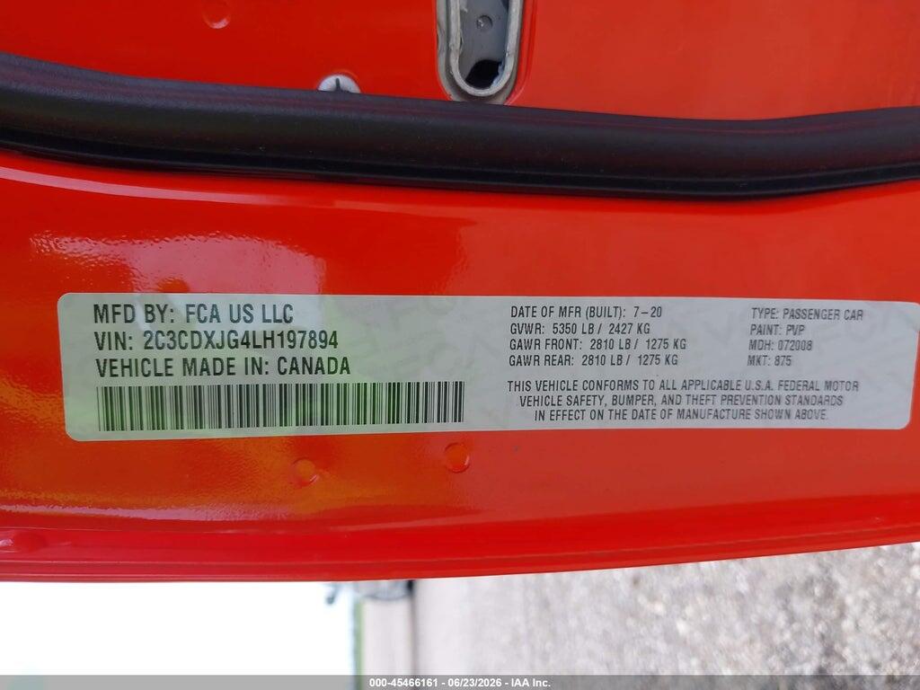 2C3CDXJG4LH197894 2020 DODGE CHARGER photo no. 9