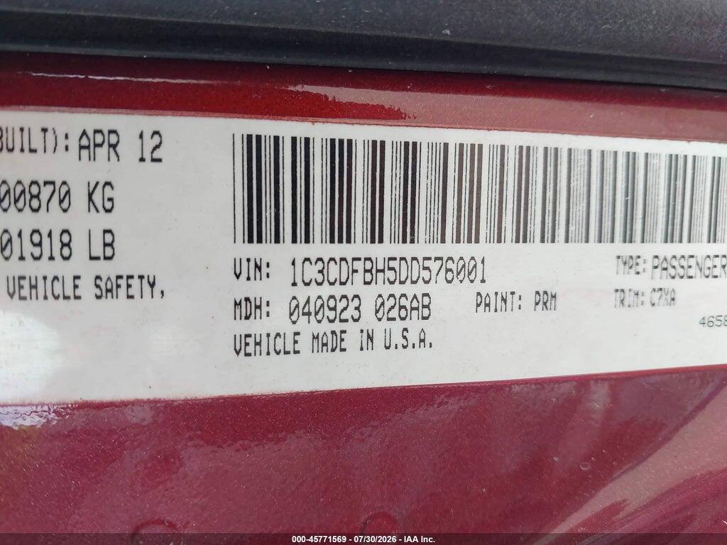 1C3CDFAA0FD281881 2015 DODGE DART photo no. 9