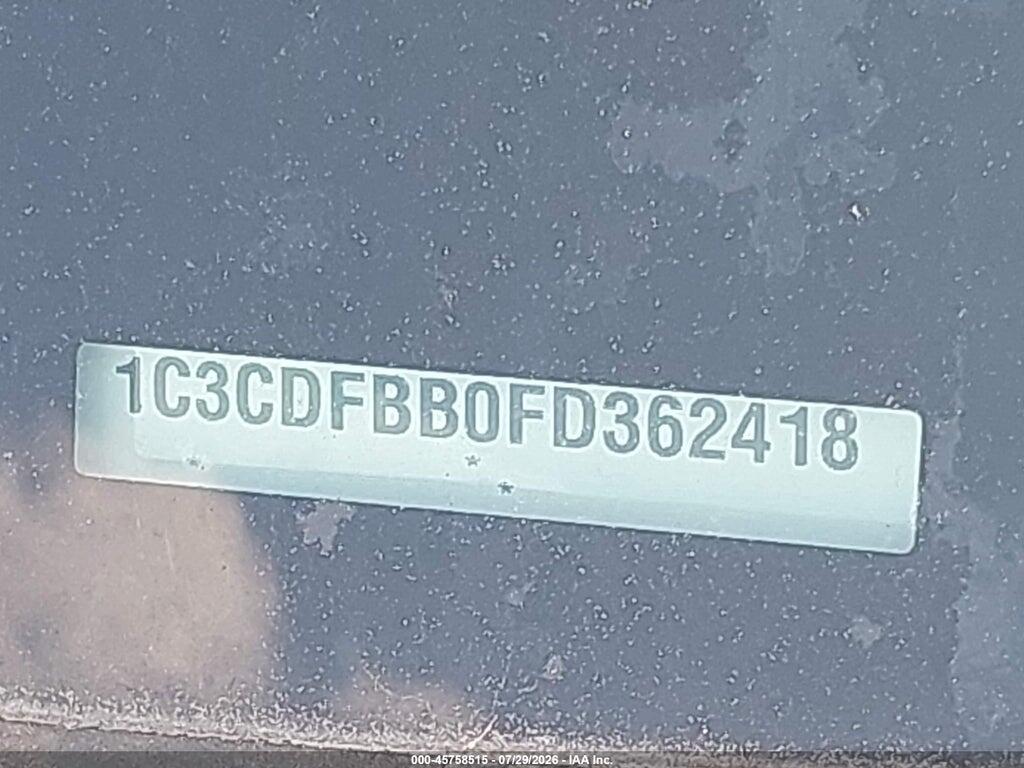 1C3CDFBB0FD362418 2015 DODGE DART photo no. 9