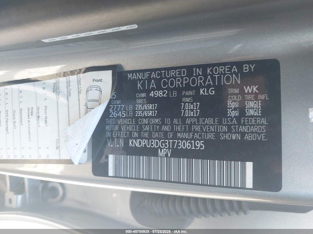 KNDPU3DG3T7306195 2026 KIA SPORTAGE HYBRID photo no. 9