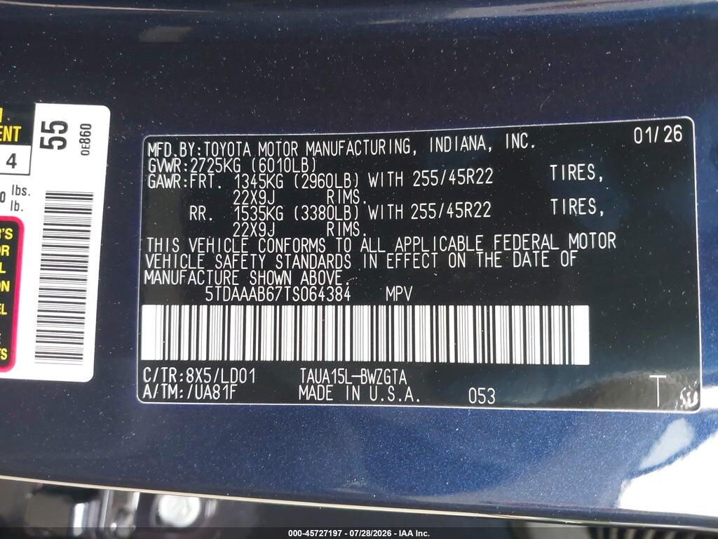 5TDAAAB67TS064384 2026 LEXUS TX 350 photo no. 9