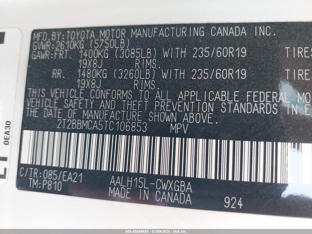 2T2BBMCA5TC106853 2026 LEXUS RX 350H photo no. 9