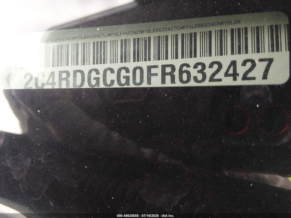 2C4RDGCG0FR632427 2015 DODGE GRAND CARAVAN photo no. 9