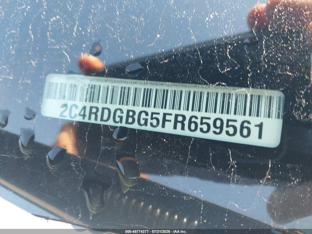 2C4RDGBG5FR659561 2015 DODGE GRAND CARAVAN photo no. 9