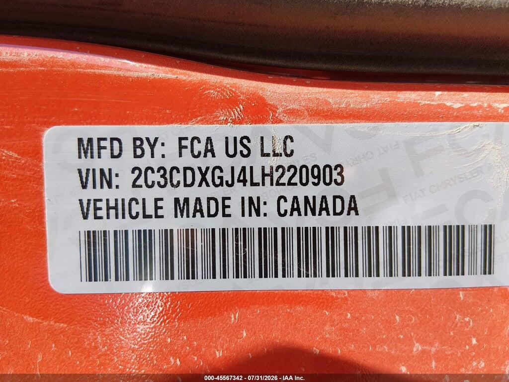 2C3CDXGJ4LH220903 2020 DODGE CHARGER photo no. 9