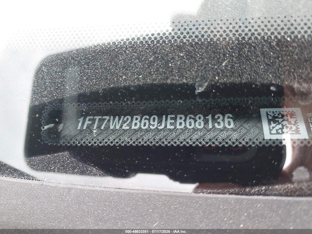 1FT7W2B69JEB68136 2018 FORD F-250 photo no. 9