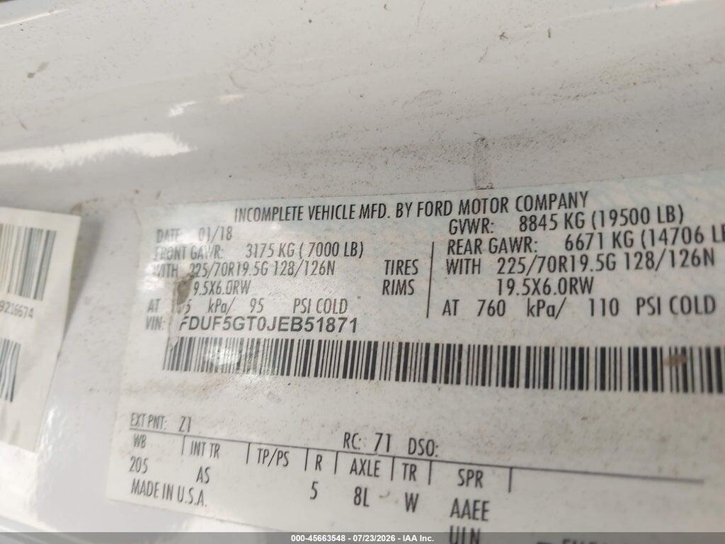 1FDUF5GT0JEB51871 2018 FORD F-550 CHASSIS photo no. 5