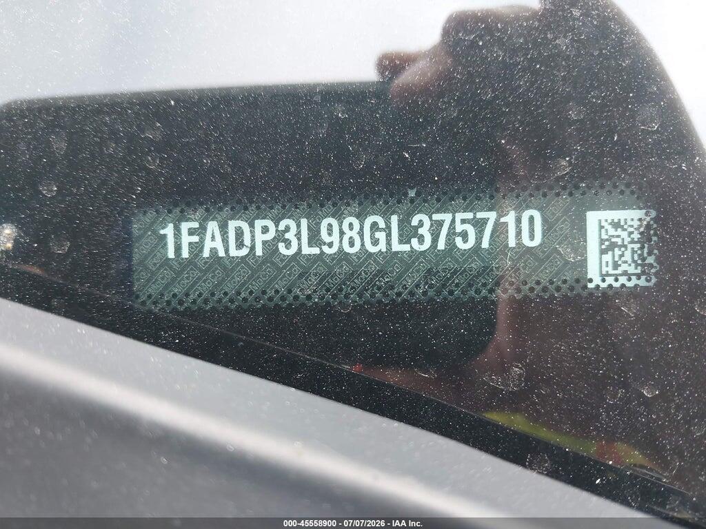 1FADP3L98GL375710 2016 FORD FOCUS ST photo no. 9