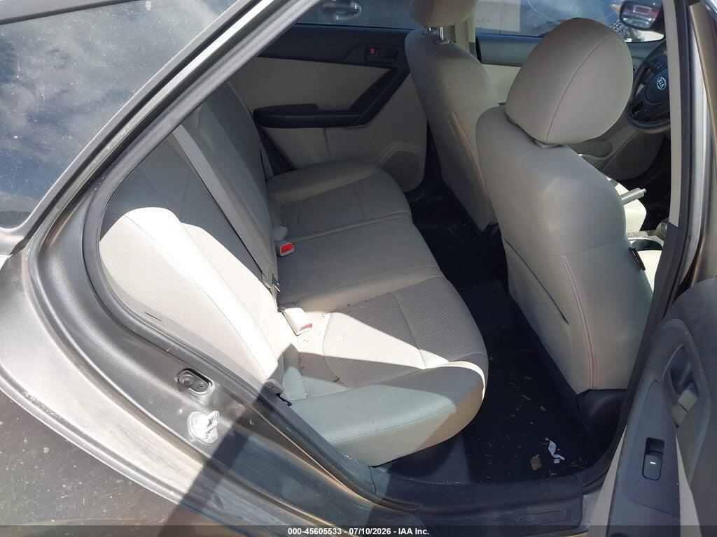 KNAFU5A21B5397989 2011 KIA FORTE photo no. 8
