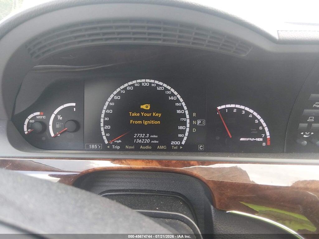 WDDNG7HB0AA289138 2010 MERCEDES-BENZ S 63 AMG photo no. 7