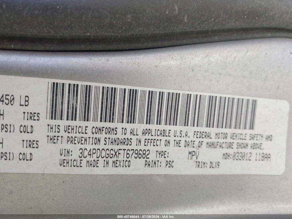 3C4PDCGGXFT679682 2015 DODGE JOURNEY photo no. 9