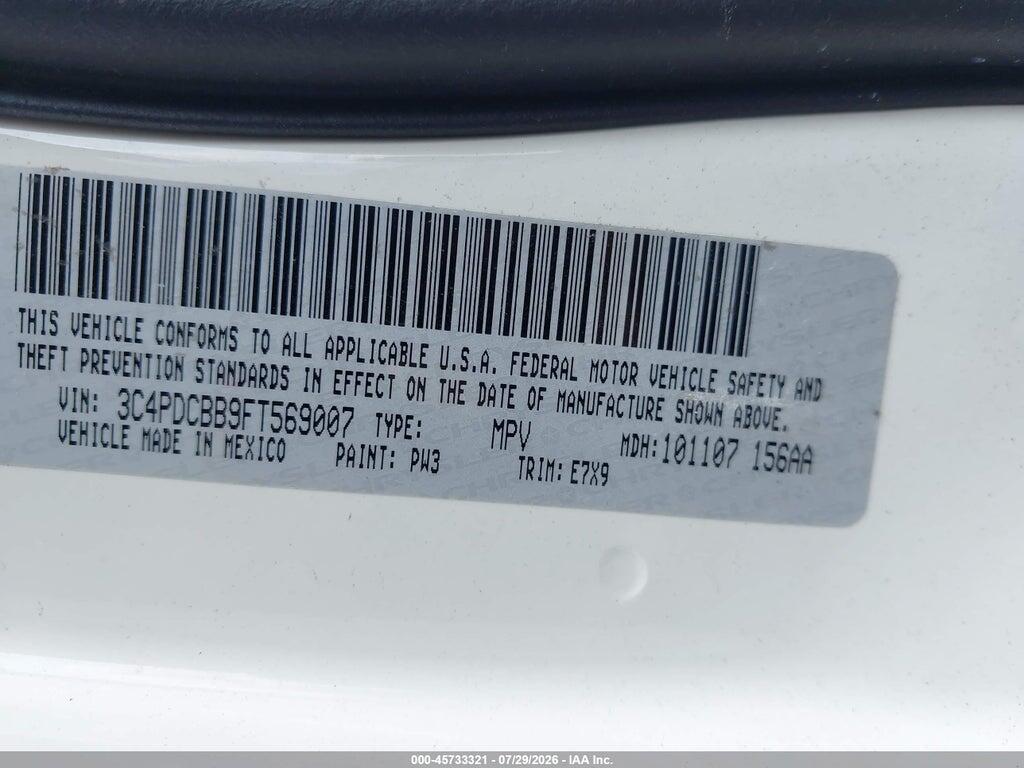 3C4PDCBB9FT569007 2015 DODGE JOURNEY photo no. 9
