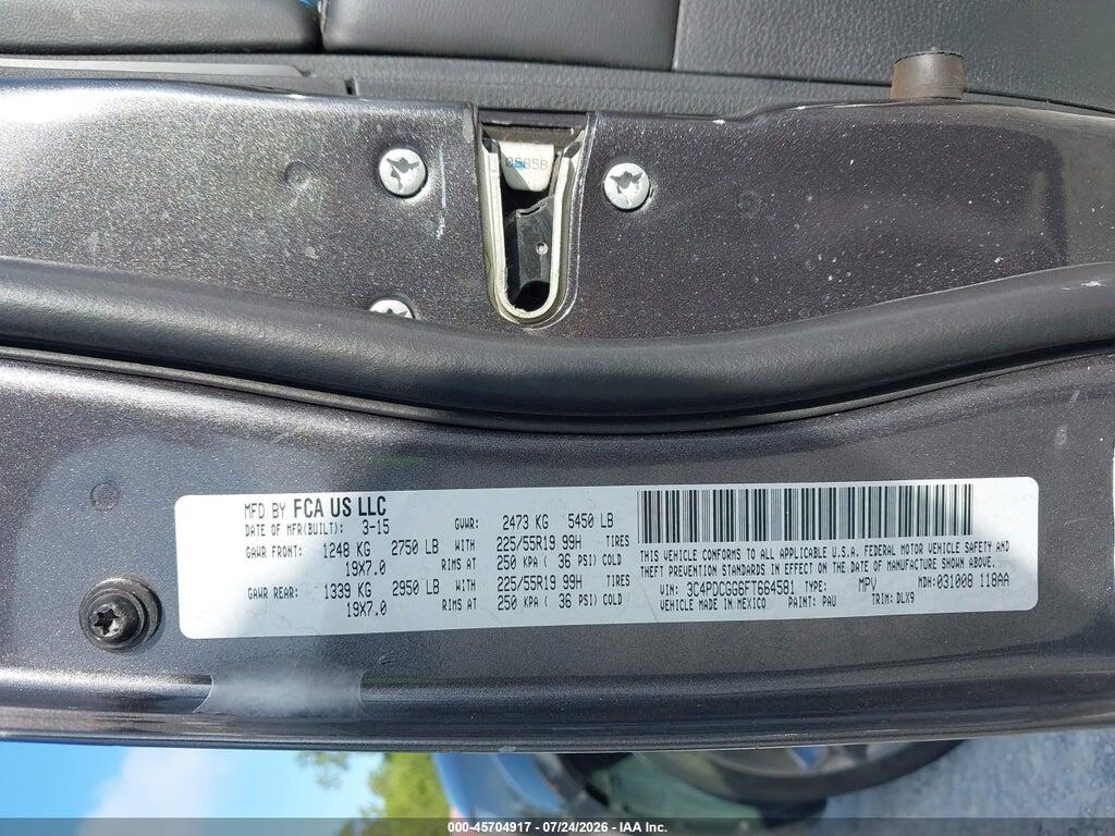 3C4PDCGG6FT664581 2015 DODGE JOURNEY photo no. 9