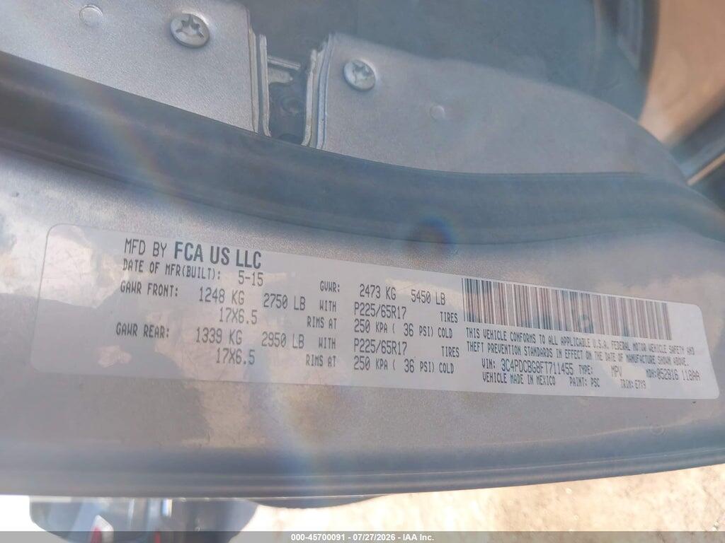 3C4PDCBG8FT711455 2015 DODGE JOURNEY photo no. 9