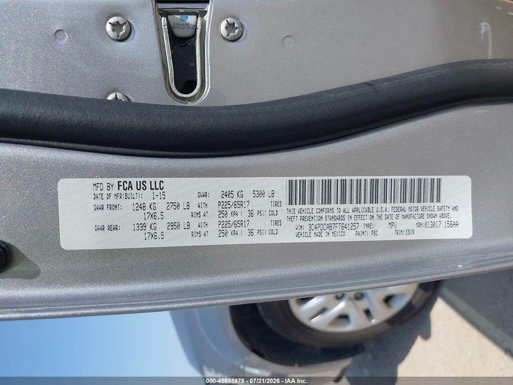 3C4PDCAB7FT641257 2015 DODGE JOURNEY photo no. 9