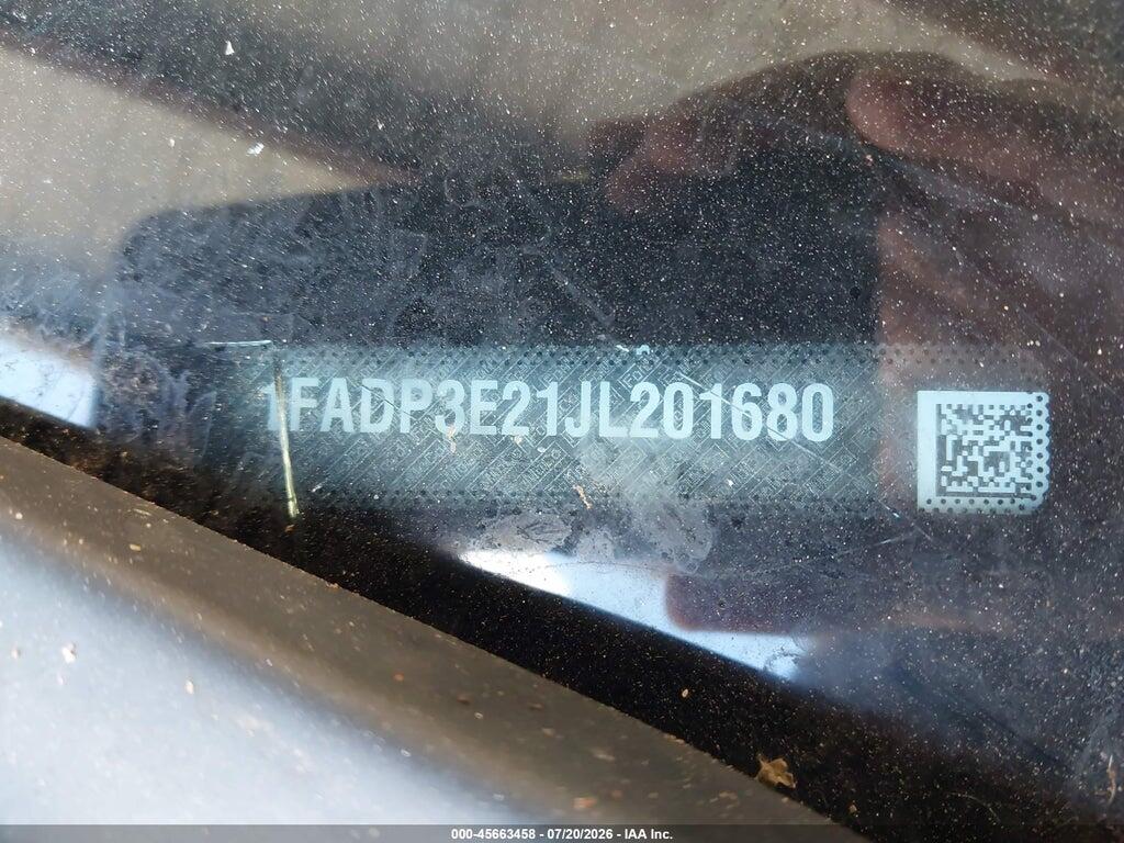 1FADP3E21JL201680 2018 FORD FOCUS photo no. 9