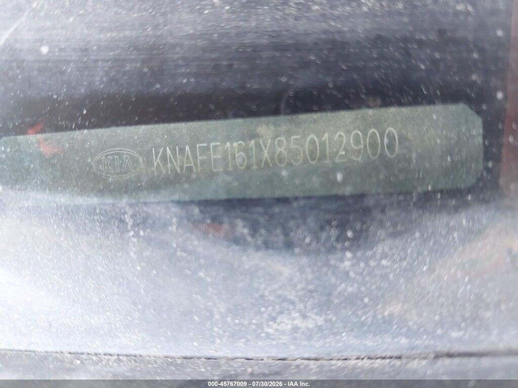KNAFE161X85012900 2008 KIA SPECTRA5 photo no. 9