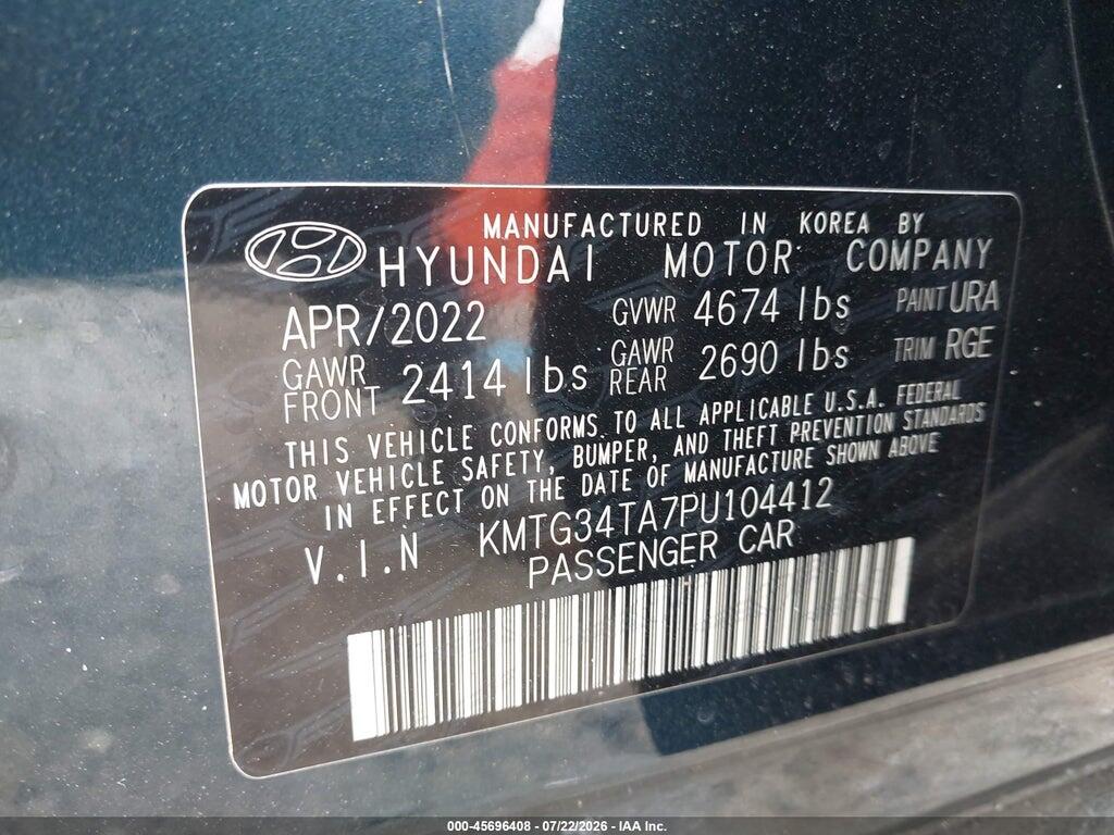 KMTG34TA7PU104412 2023 GENESIS G70 photo no. 9
