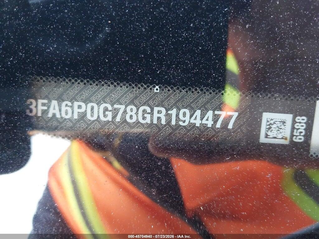 3FA6P0G78GR194477 2016 FORD FUSION photo no. 12