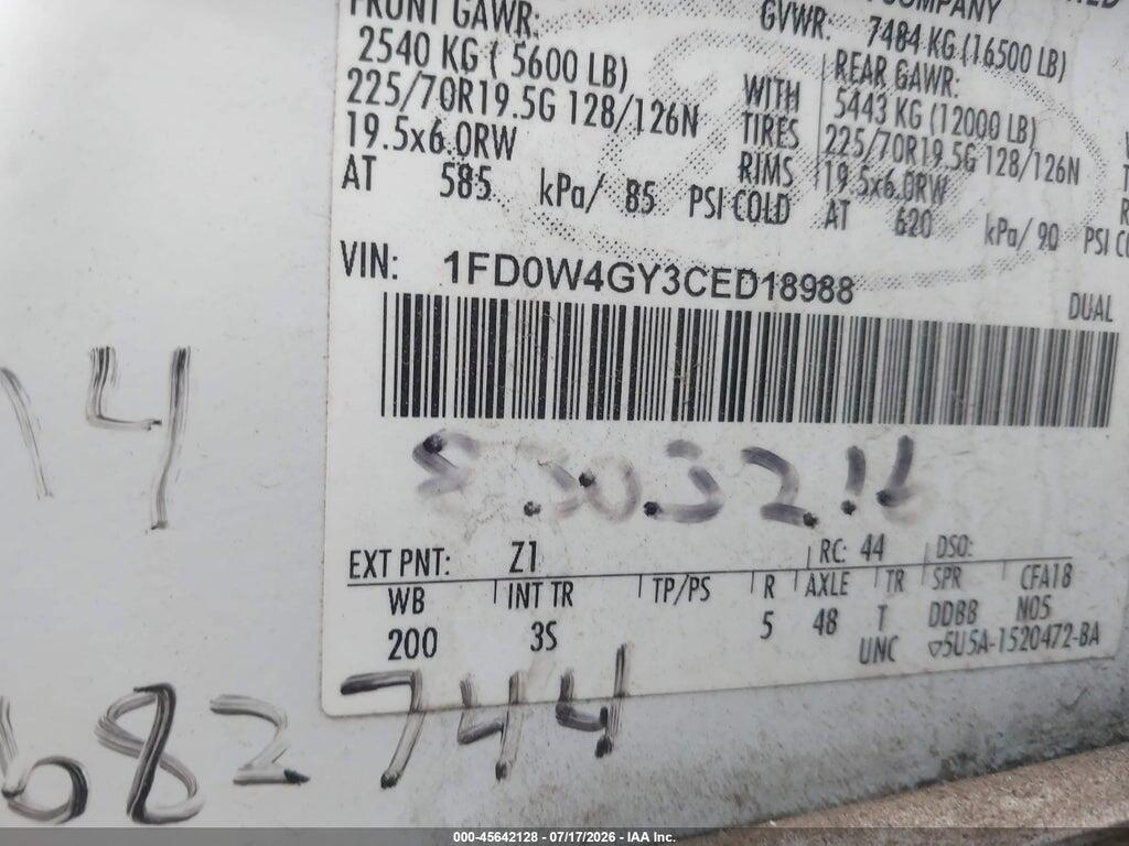 1FD0W4GY3CED18988 2012 FORD F-450 CHASSIS photo no. 5