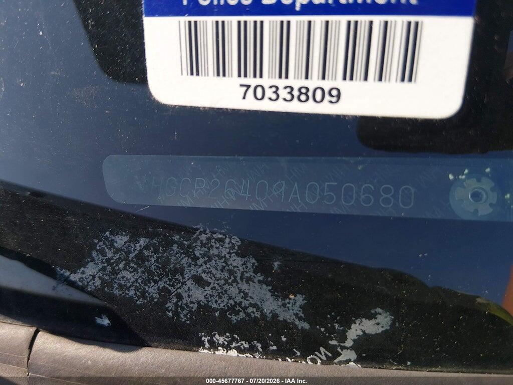 1HGCP26409A050680 2009 HONDA ACCORD photo no. 11