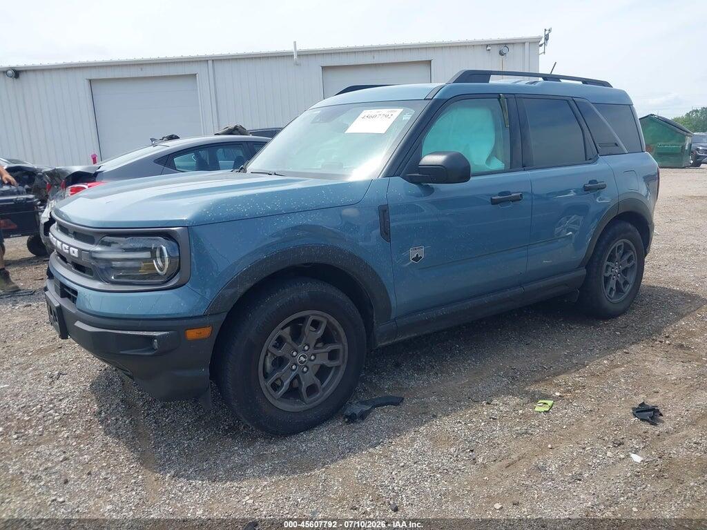 3FMCR9B68NRD14295 2022 FORD BRONCO SPORT photo no. 2