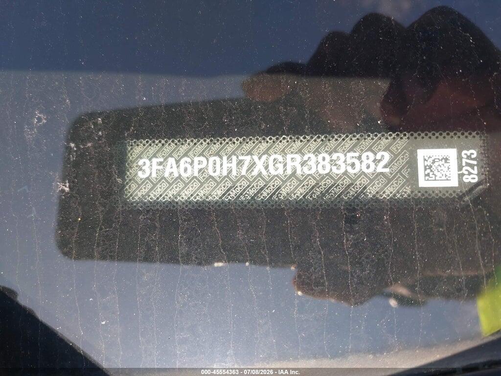 3FA6P0H7XGR383582 2016 FORD FUSION photo no. 9