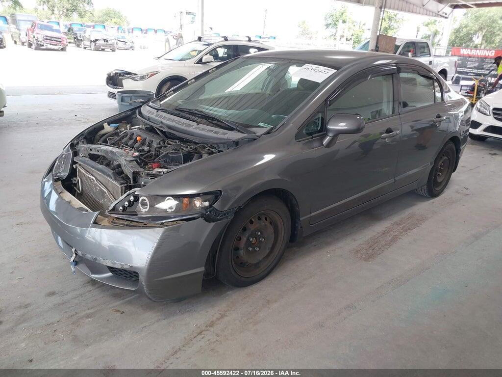 2HGFA16639H308492 2009 HONDA CIVIC photo no. 2
