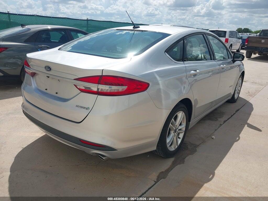 3FA6P0UU8JR100549 2018 FORD FUSION HYBRID photo no. 4