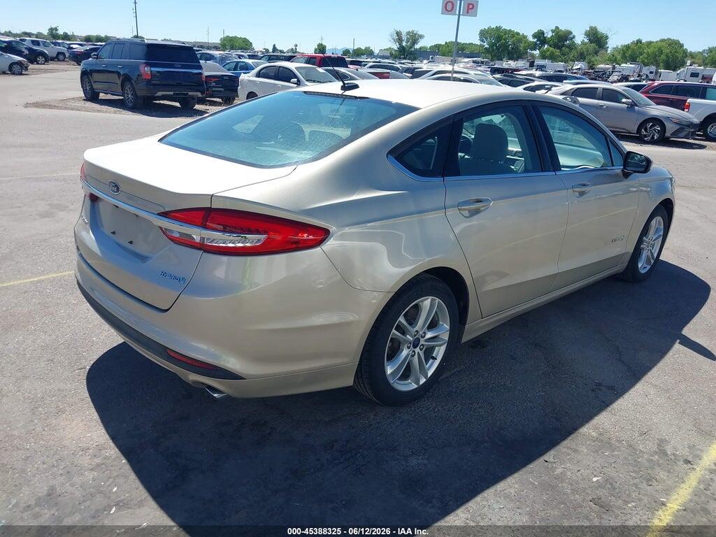 3FA6P0UU2JR209444 2018 FORD FUSION HYBRID photo no. 4