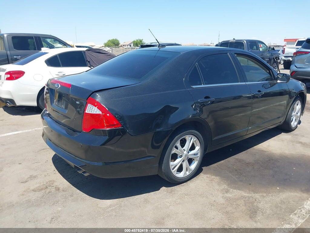 3FAHP0HA5CR290628 2012 FORD FUSION photo no. 4