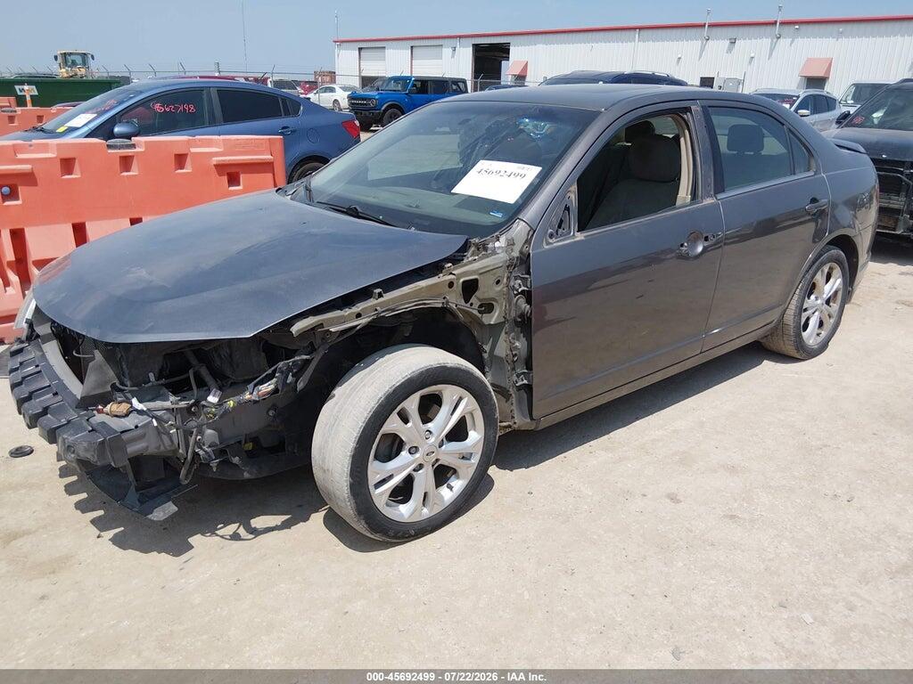 3FAHP0HA3CR294578 2012 FORD FUSION photo no. 2