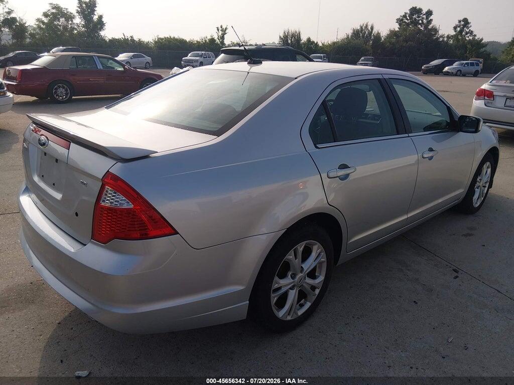 3FAHP0HA4CR122673 2012 FORD FUSION photo no. 4