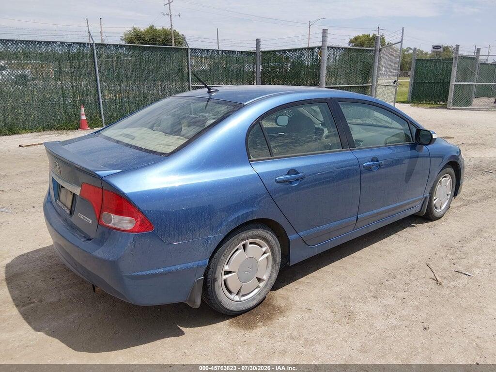 JHMFA36299S015730 2009 HONDA CIVIC HYBRID photo no. 4