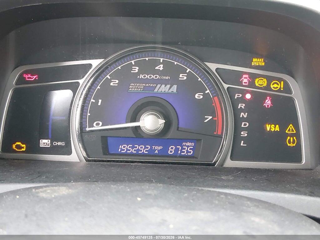 JHMFA36209S001750 2009 HONDA CIVIC HYBRID photo no. 7