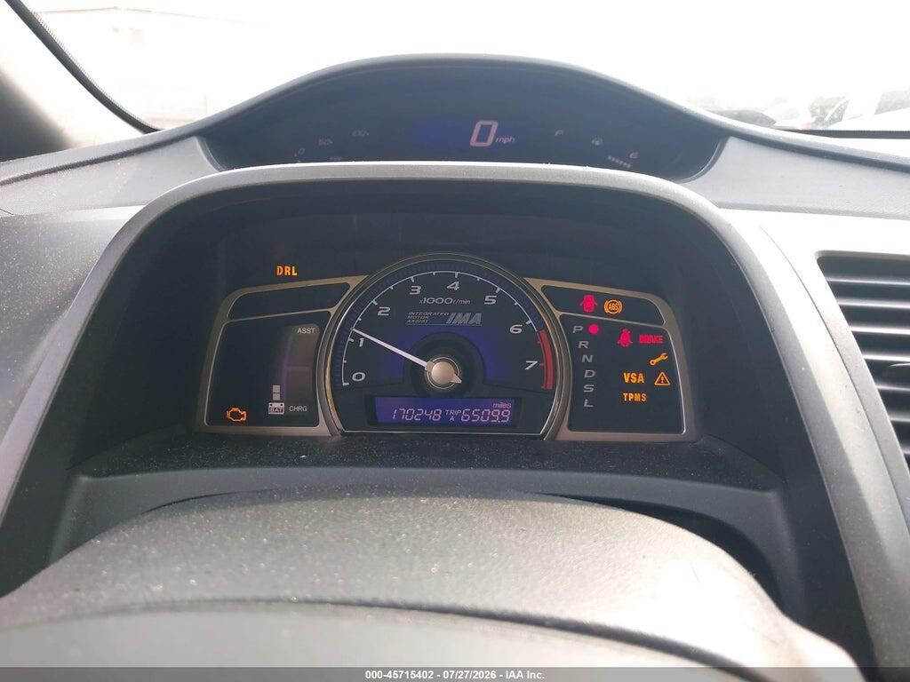 JHMFA36299S007692 2009 HONDA CIVIC HYBRID photo no. 7
