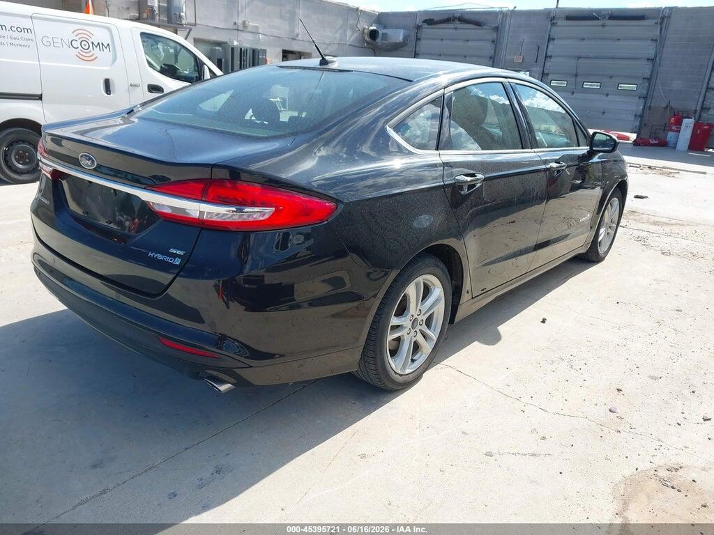 3FA6P0LU2JR258077 2018 FORD FUSION HYBRID photo no. 4