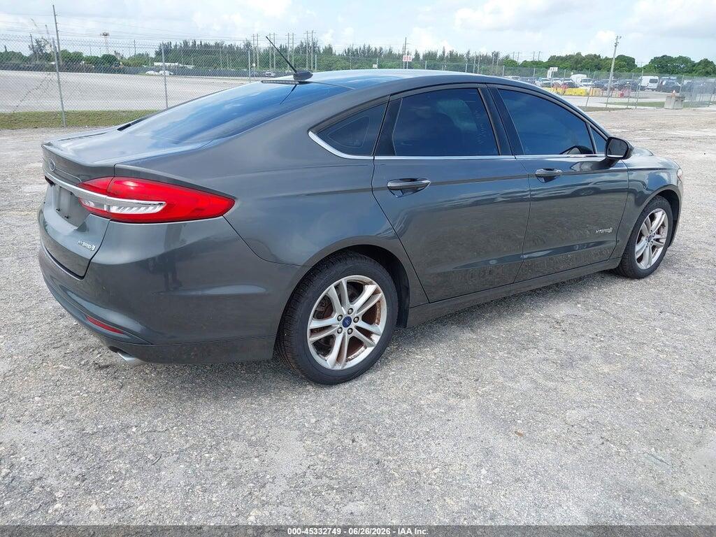 3FA6P0UU8JR100258 2018 FORD FUSION HYBRID photo no. 4