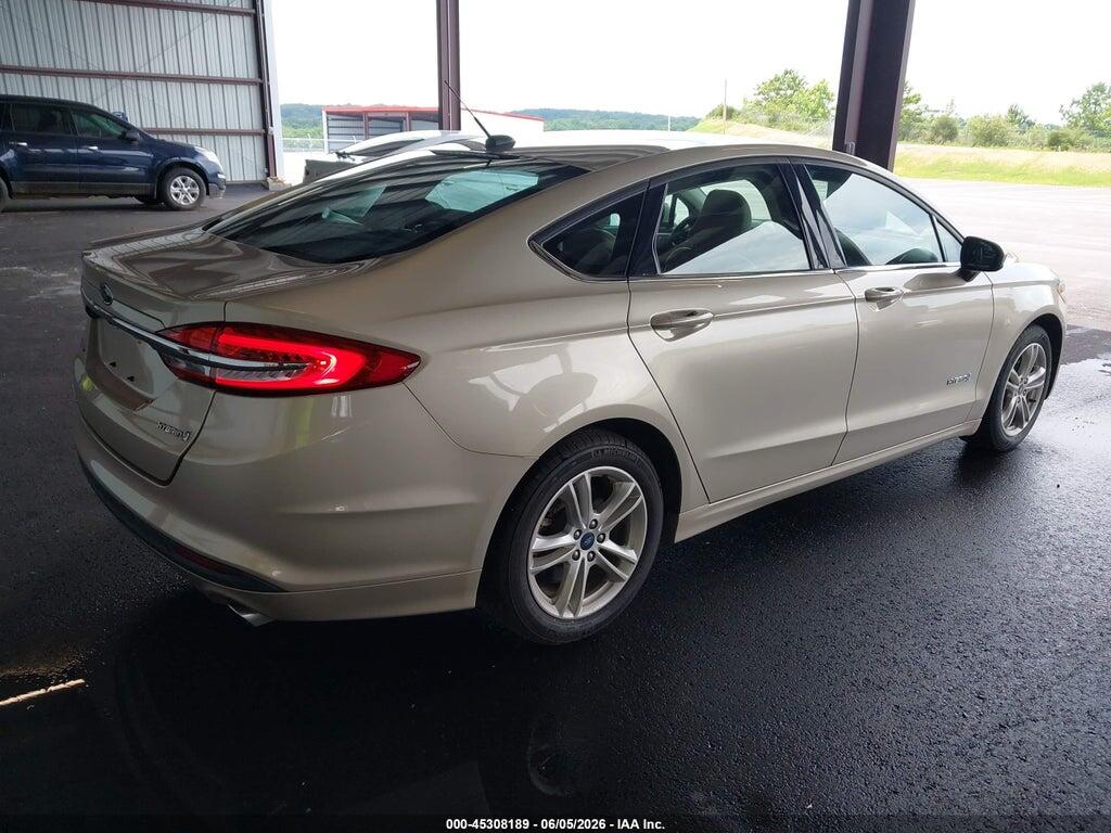 3FA6P0UU3JR271385 2018 FORD FUSION HYBRID photo no. 4
