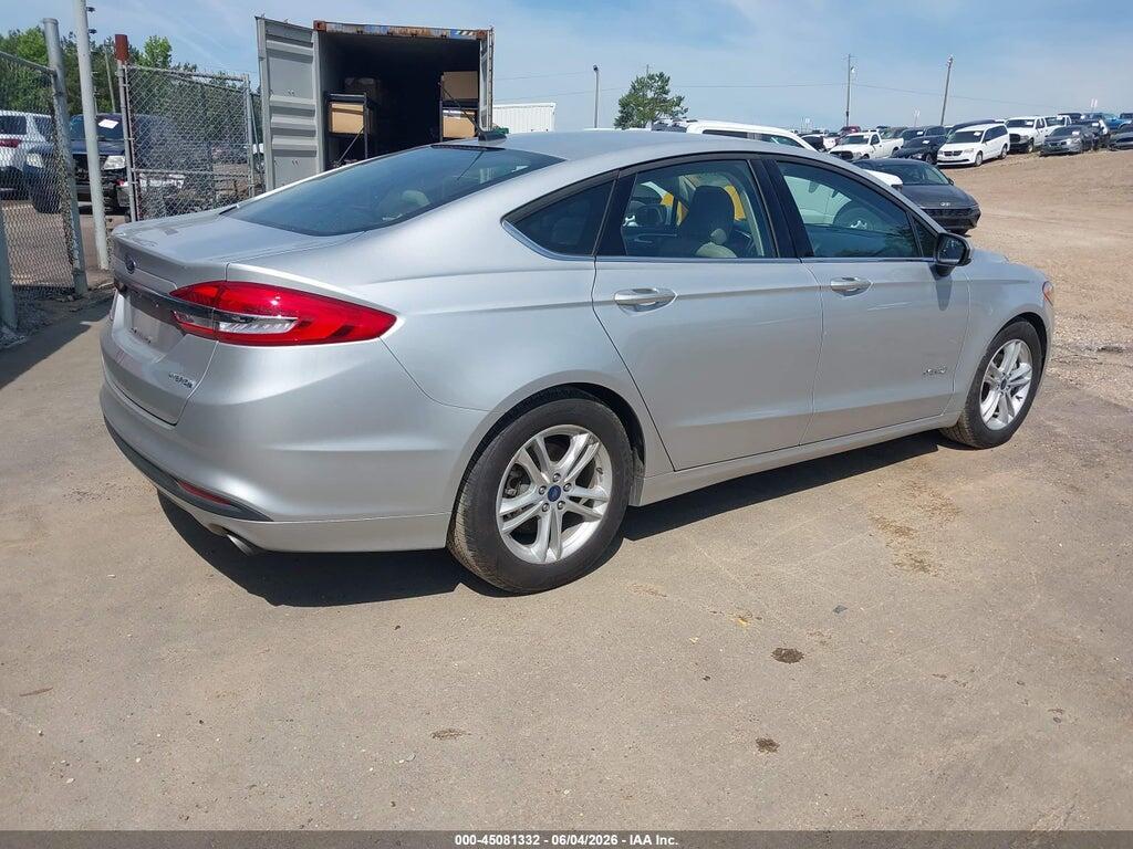 3FA6P0UU7JR212727 2018 FORD FUSION HYBRID photo no. 4