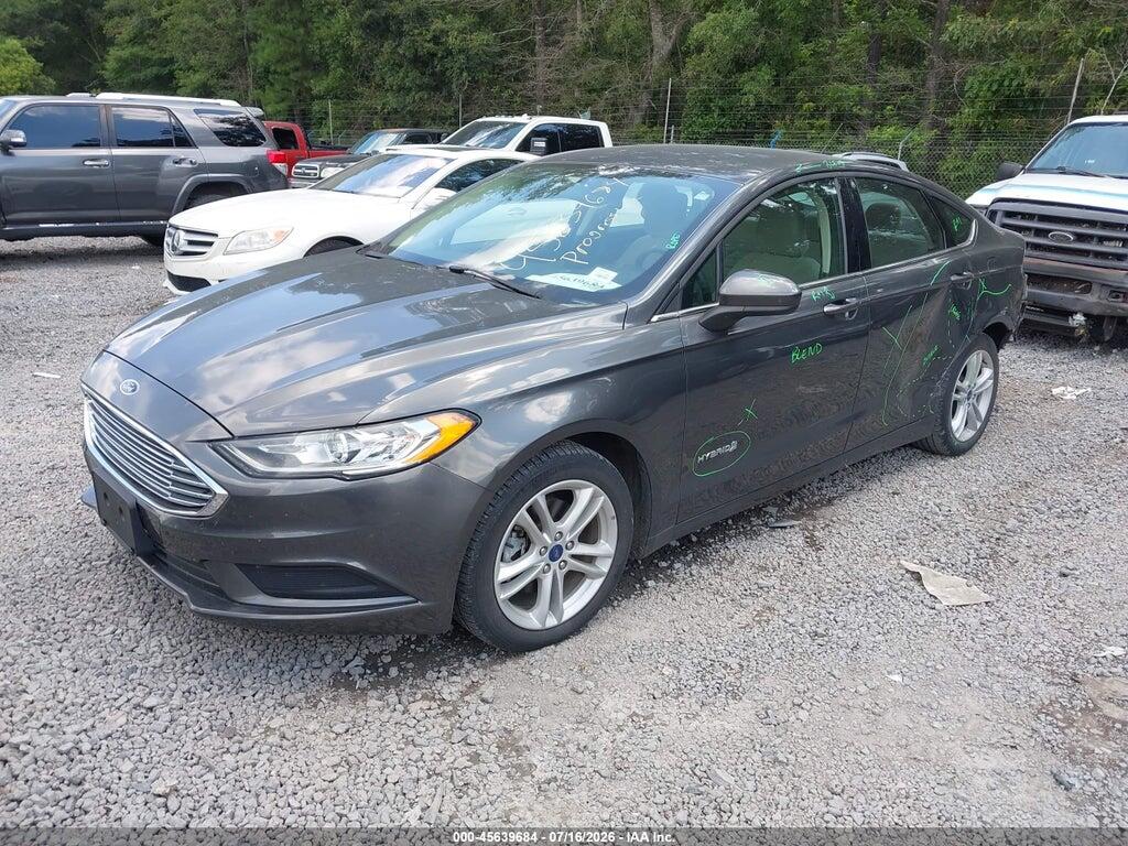 3FA6P0UU2JR101244 2018 FORD FUSION HYBRID photo no. 2