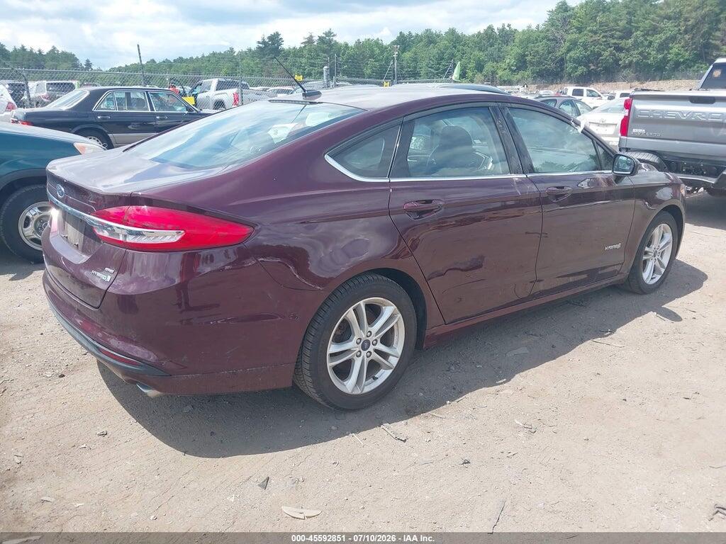 3FA6P0LU0JR201246 2018 FORD FUSION HYBRID photo no. 4