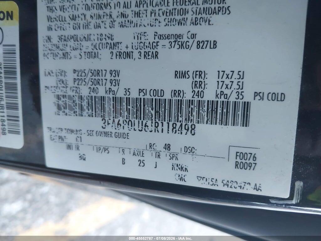 3FA6P0LU6JR118498 2018 FORD FUSION HYBRID photo no. 9
