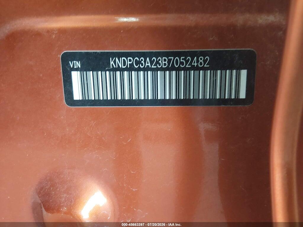 KNDPC3A23B7052482 2011 KIA SPORTAGE photo no. 9
