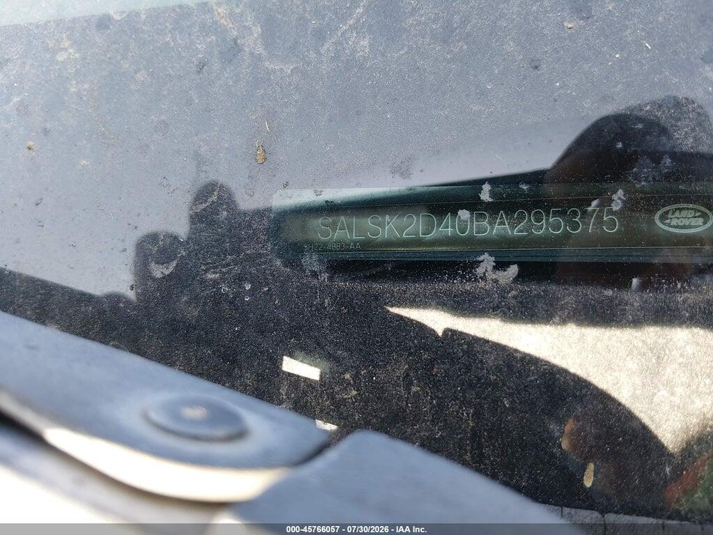 SALSK2D40BA295375 2011 LAND ROVER RANGE ROVER SPORT photo no. 9