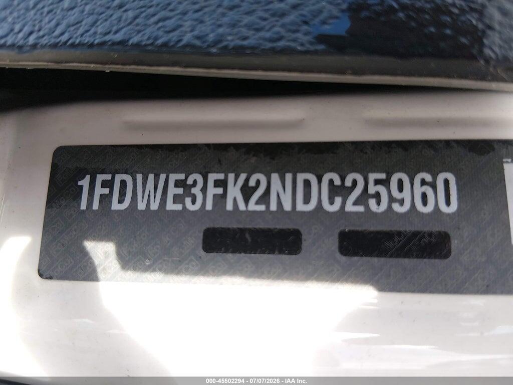 1FDWE3FK2NDC25960 2022 FORD E-350 CUTAWAY photo no. 9