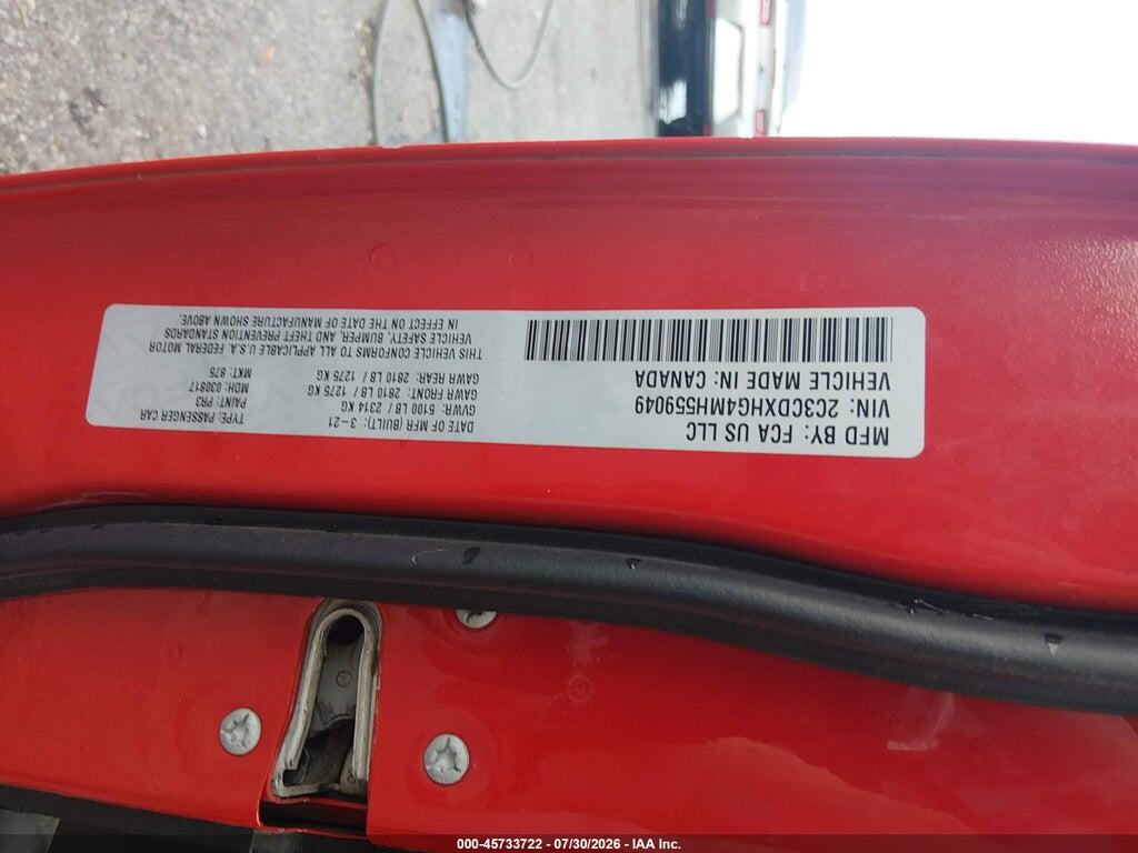 2C3CDXHG4MH559049 2021 DODGE CHARGER photo no. 9